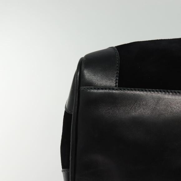 GUCCI Boston Bag Suede Black Gold - Picture 11 of 16